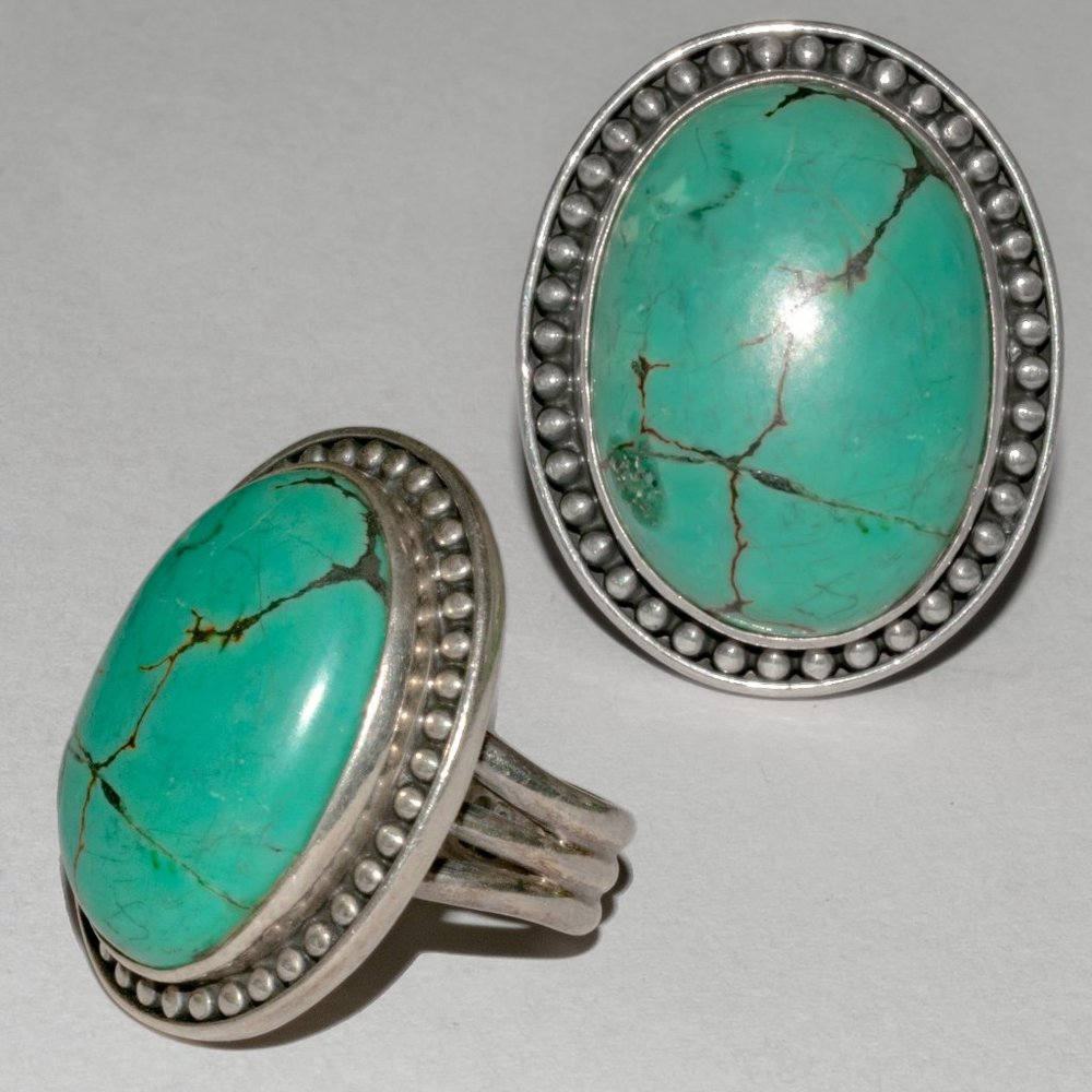 RARE Turquoise Sterling Silver 925 Ring by Nicky Butler Retired Design | SZ 6